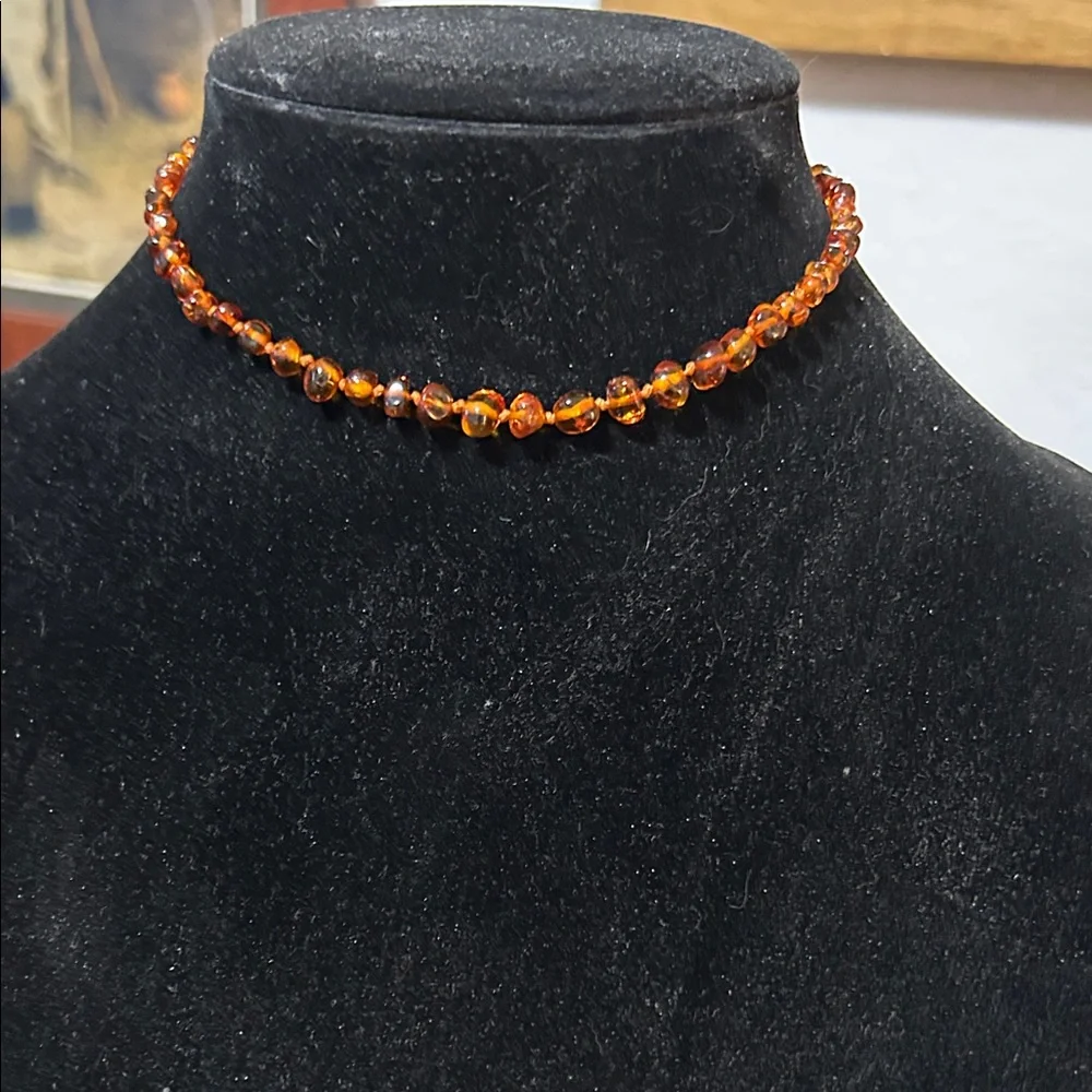 Amber Beaded Necklace - Picture 1 of 7